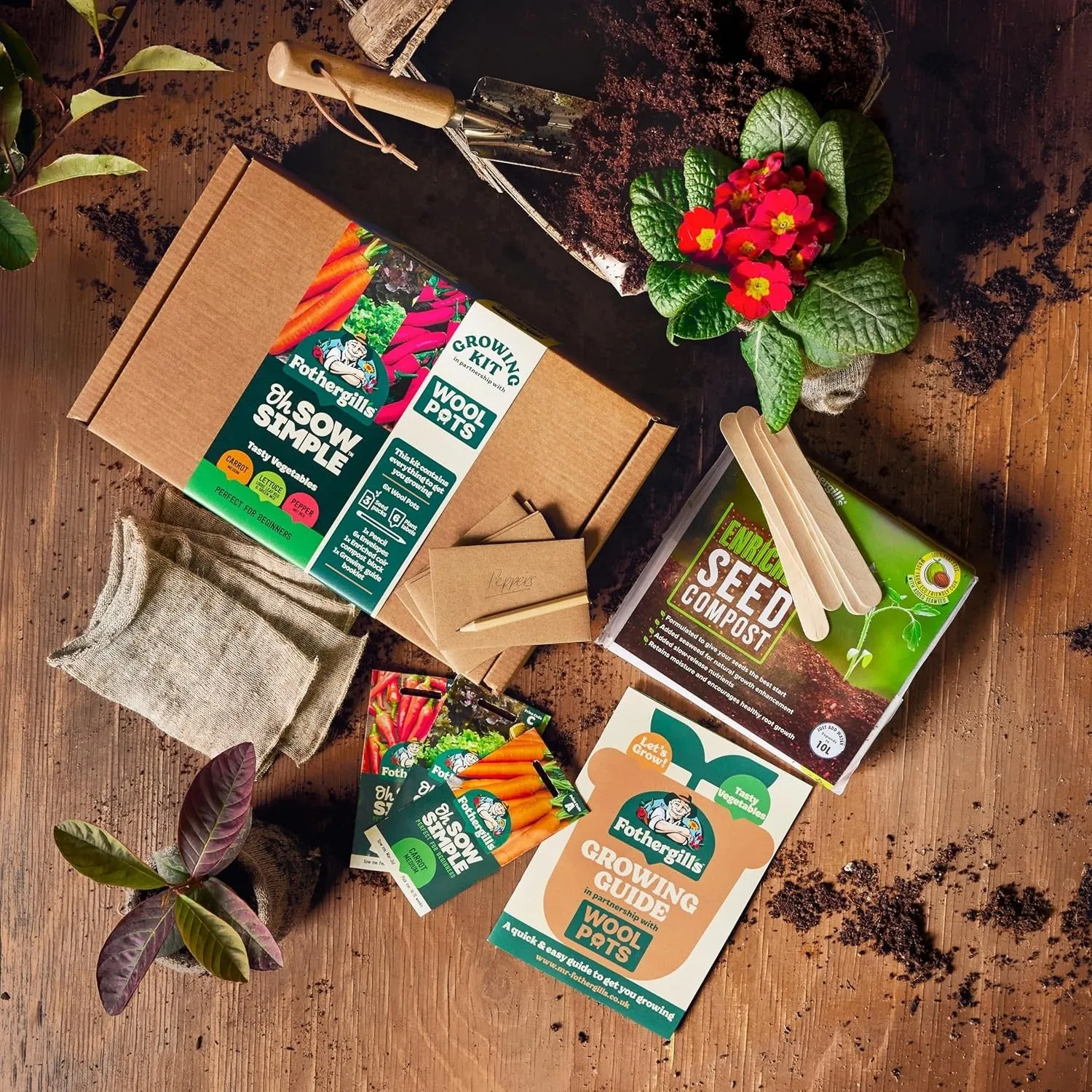 World Botanics Oh Sow Simple groente kweekset wortel sla