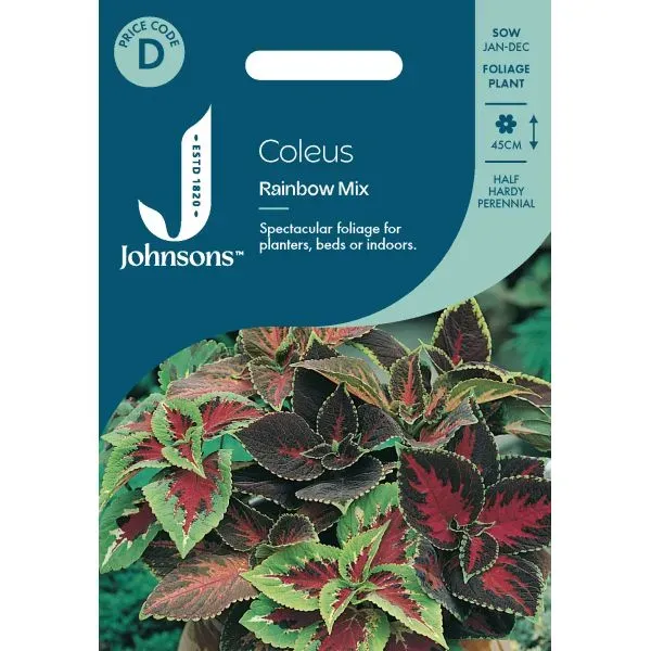 World Botanics Coleus Rainbow Mixed bloemzaden bont blad