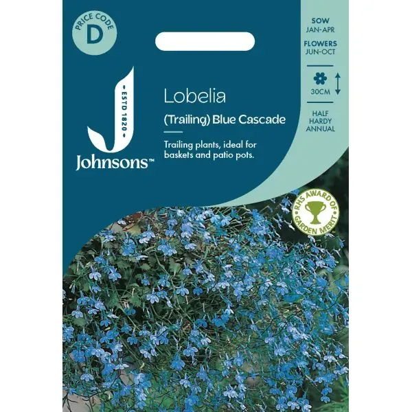 World Botanics Lobelia Blue Cascade bloemzaden blauw hangend onbespoten