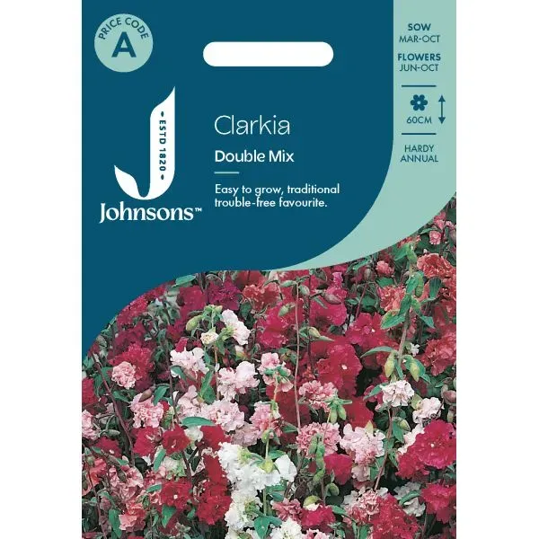 World Botanics Clarkia Double Mix bloemzaden dubbelbloemig 60cm