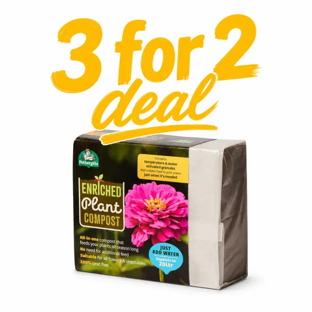 World Botanics Enriched 20L potgrond turfvrij 3-voor-2 blok