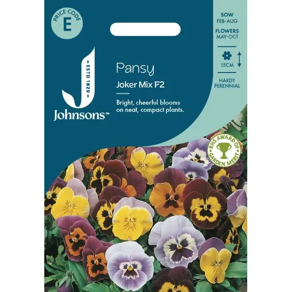 World Botanics Pansy Joker Mix F2 vioolzaden onbespoten