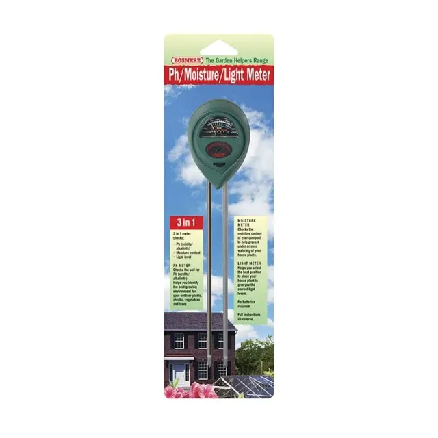 World Botanics 3 in 1 bodemmeter pH vocht licht