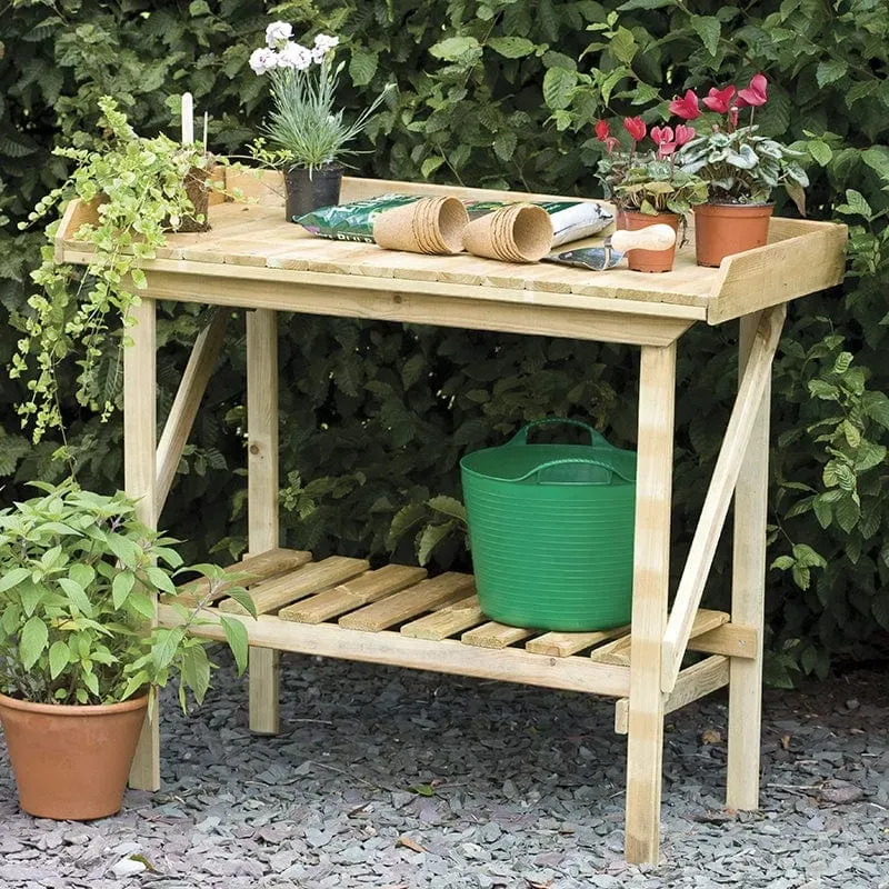 Forest Potting Bench oppottafel hout 108 cm drukgeïmpregneerd