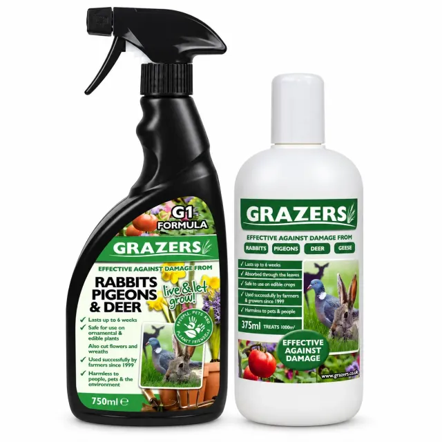 Grazers konijnen duiven herten spray 750 ml + concentraat