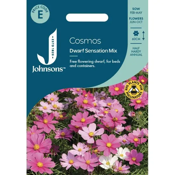 World Botanics Dwarf Sensation cosmos zaden laag gemengd