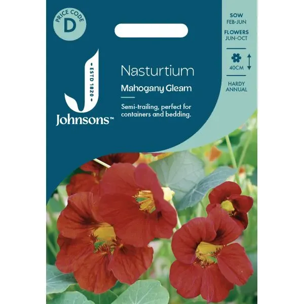 World Botanics Oost-Indische kers Mahogany Gleam zaden rood