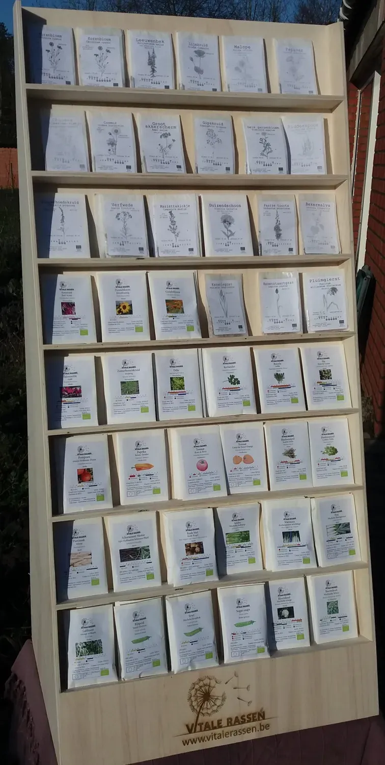 Vitale Rassen Display Groot 48 Soorten Zaden Onbespoten