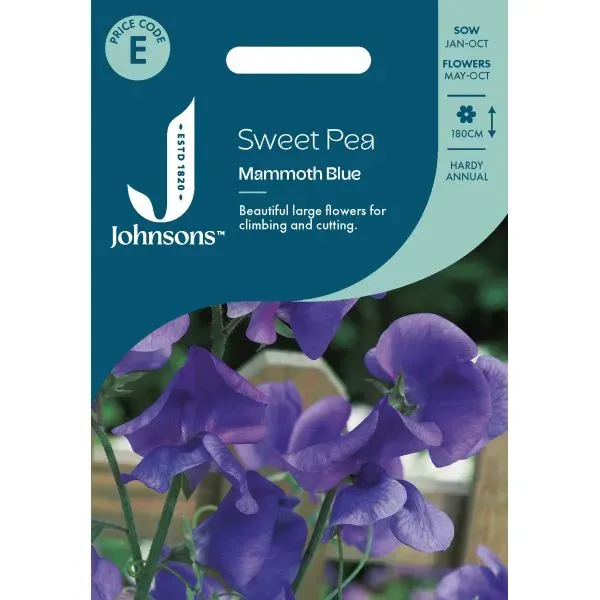 World Botanics Sweet Pea Mammoth Blue reukerwt zaden blauw