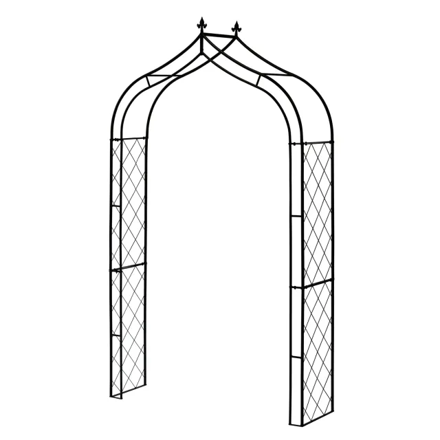 World Botanics Diamond rozenboog tuinboog staal 250 cm