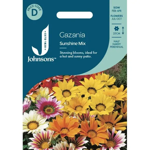 World Botanics Gazania Sunshine Mixed bloemzaden geel oranje rood