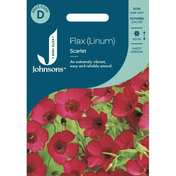 World Botanics Flax Scarlet vlas zaden rood