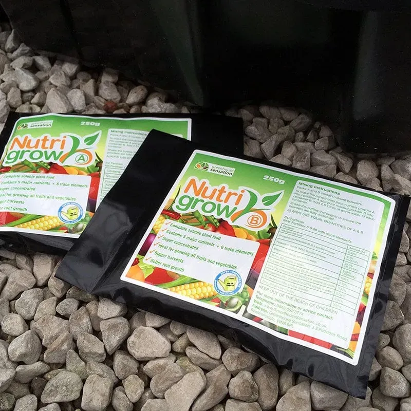 World Botanics Quadgrow Nutrigrow meststof navulling 2 zakjes