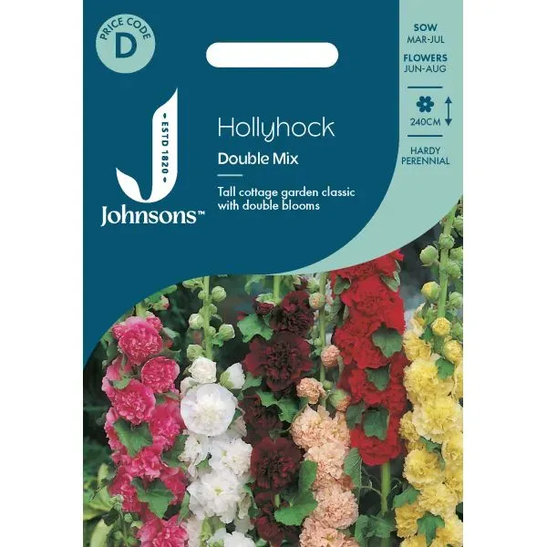 World Botanics Hollyhock Double Mixed stokroos zaden gemengd