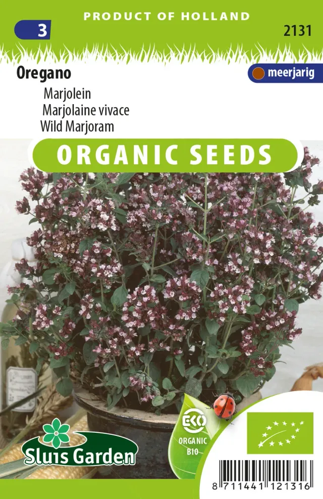 Natuur en Puur Origanum Vulgare oregano zaden BIO meerjarig