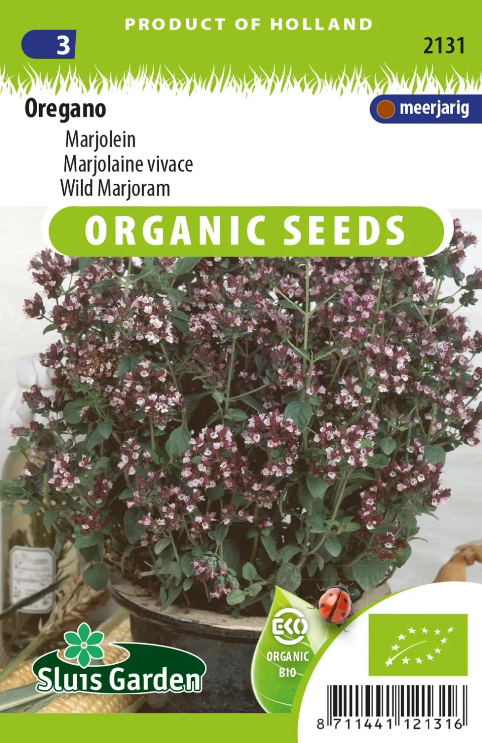 Natuur en Puur Origanum Vulgare oregano zaden BIO meerjarig