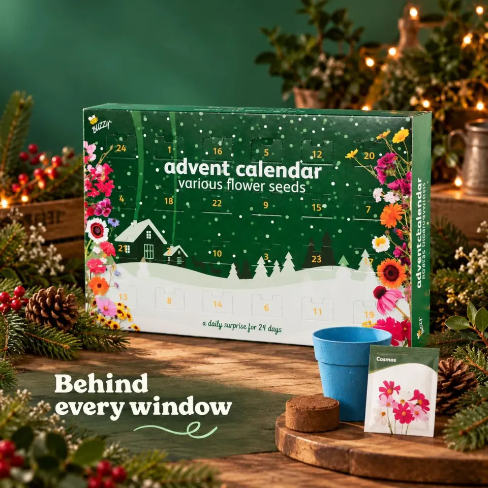 World Botanics Christmas in Bloom zaden adventskalender 24 vakjes
