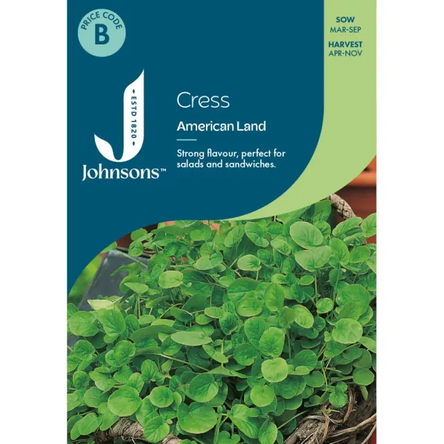 World Botanics American Land kers zaden pittig voor sla en pot