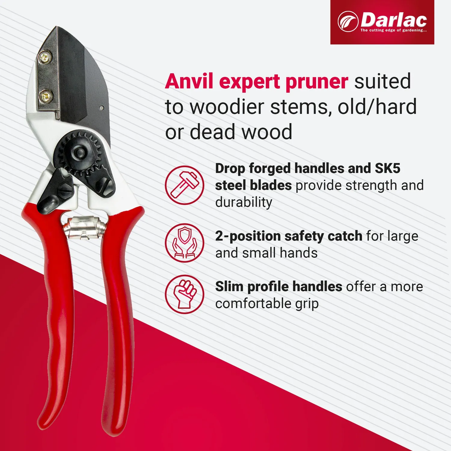 Darlac Expert Anvil snoeischaar aambeeld 20 mm
