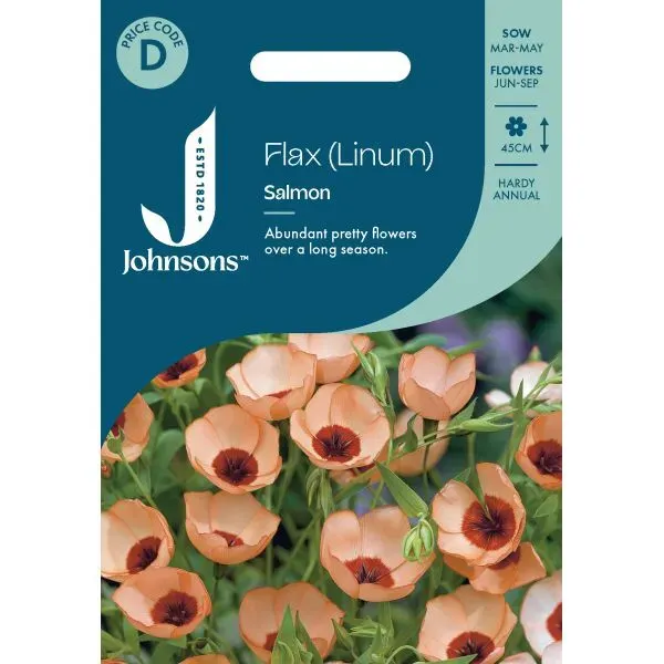 World Botanics Linum Salmon vlas zaden zalmroze