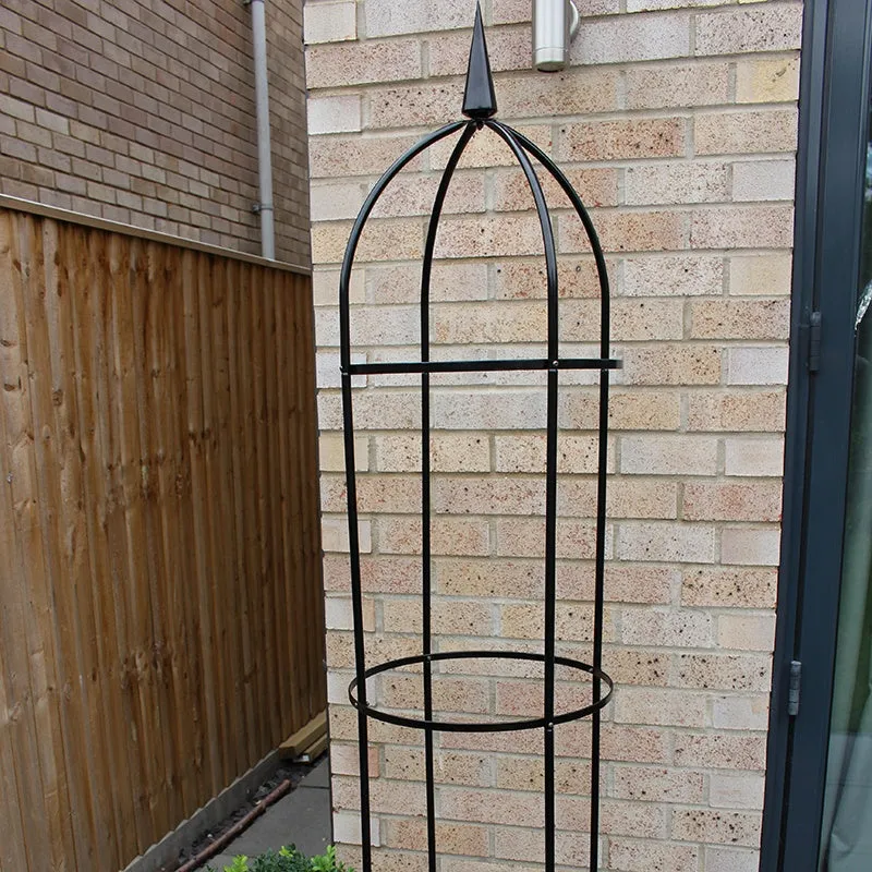 World Botanics Steel Garden Obelisk plantensteun 2m gepoedercoat