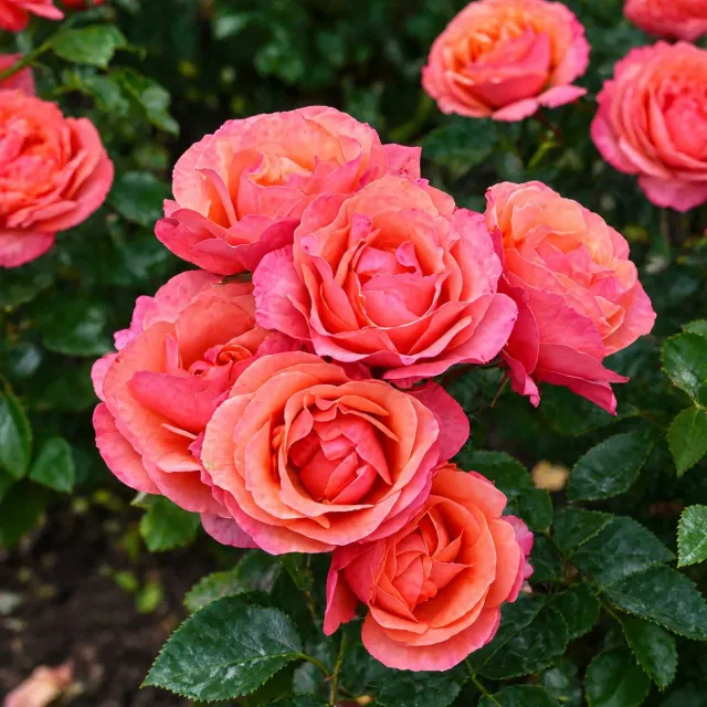 World Botanics Rose Coral Gardens floribunda roos 1 blote wortel