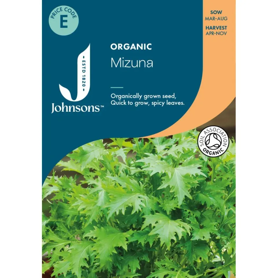 World Botanics Mizuna biologische slazaden onbespoten