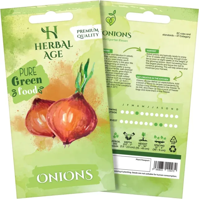 Herbal Age Premium uienzaden 500 zaden onbespoten