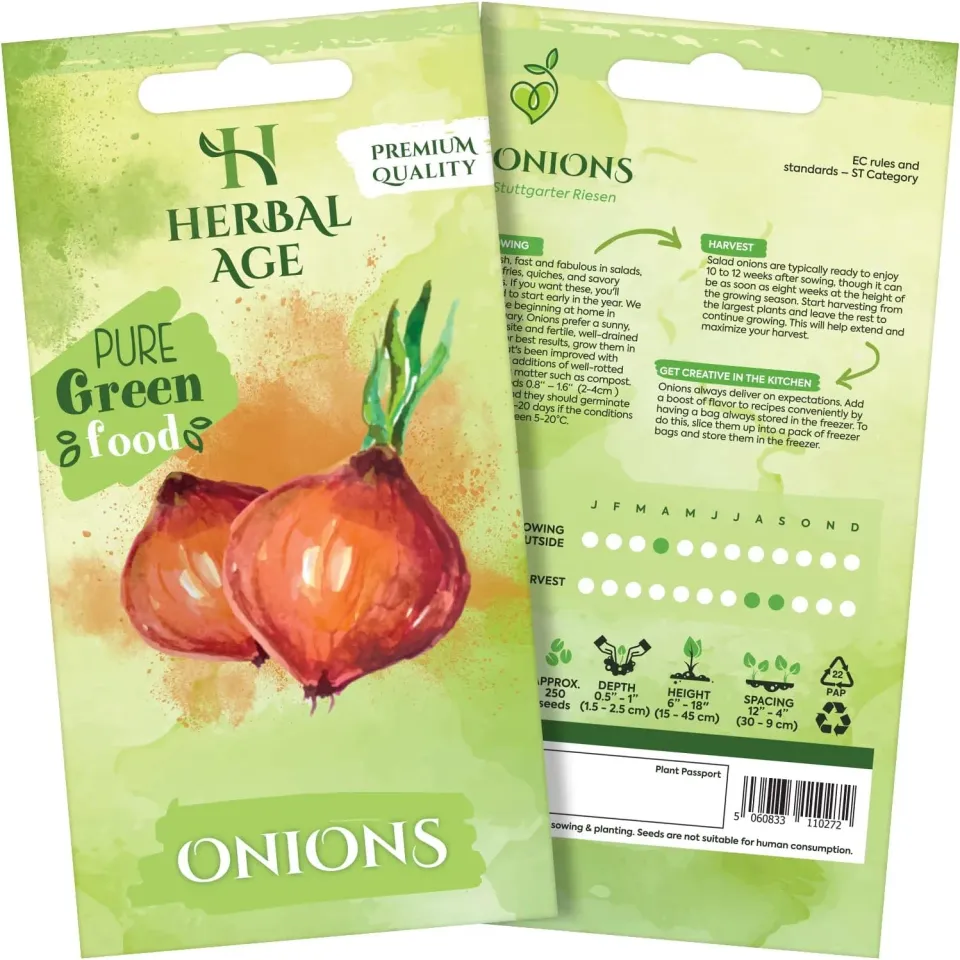 Herbal Age Premium uienzaden 500 zaden onbespoten