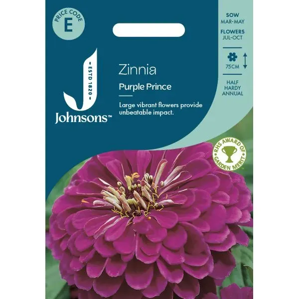 World Botanics Zinnia Purple Prince zinniazaden paars