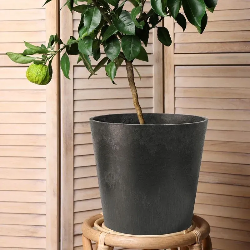 World Botanics Octavia 28cm Pot Slate bloempot leigrijs