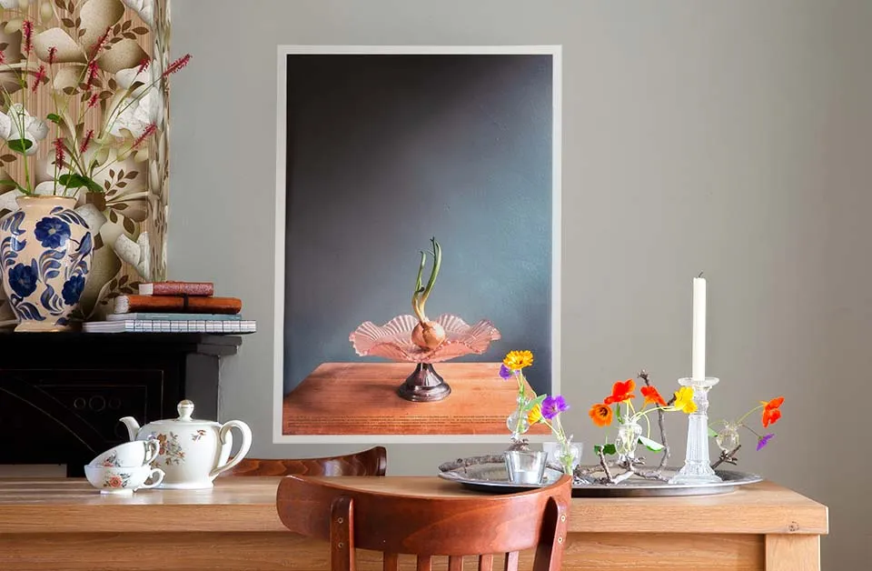 Meet Your Greens Venus uienprint 48x68 cm groenteportret