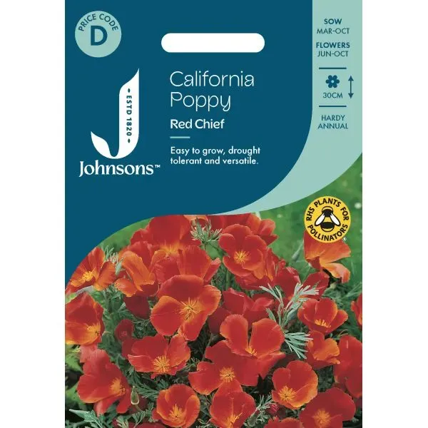 World Botanics Californische Papaver Red Chief zaden