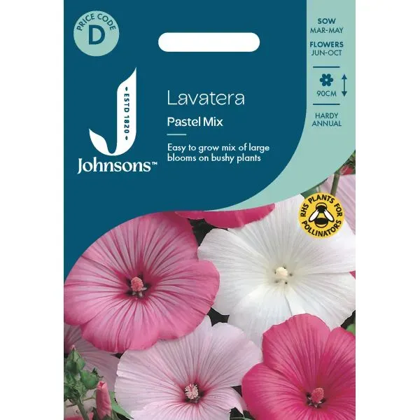 World Botanics Pastel Mix lavatera zaden 90cm eenjarig