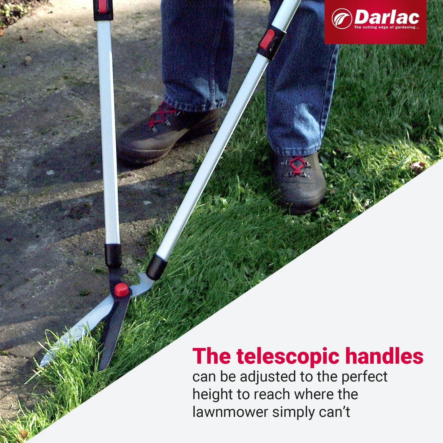 Darlac Telescopic grasschaar verstelbaar staal met coating