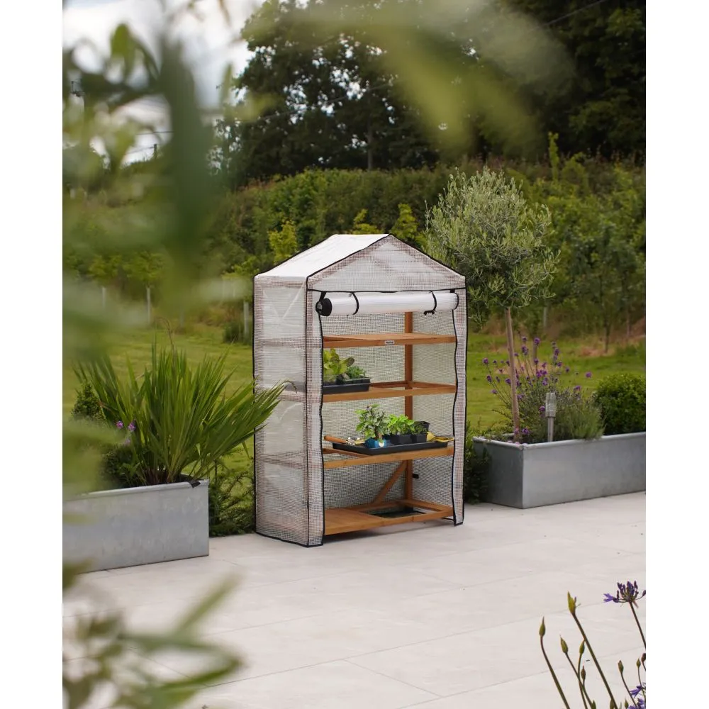 World Botanics VegTrug Wide Nursery kweekkas Natural 4-laags