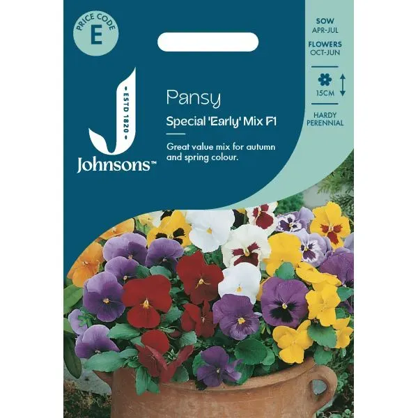 World Botanics Pansy Special Early Mix F1 bloemzaden mix