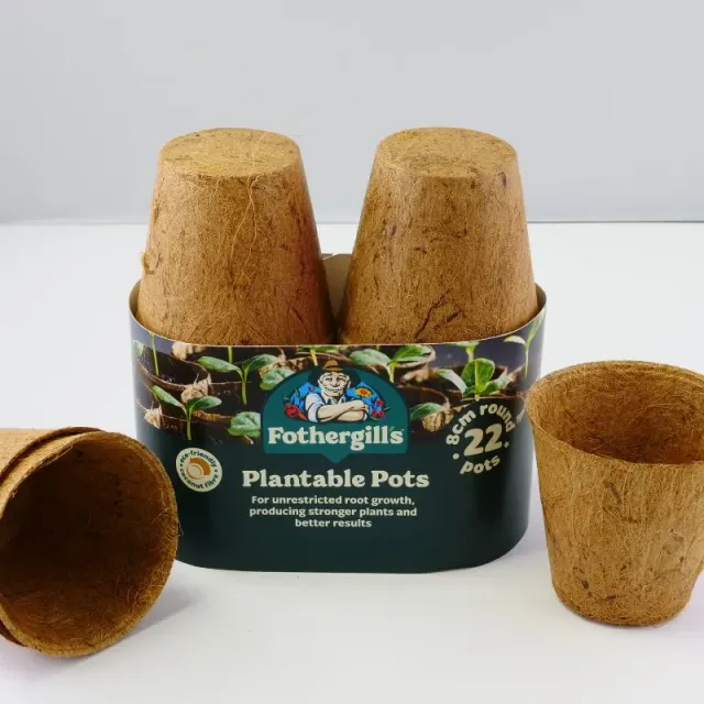 World Botanics Plantable Pots 22x8 cm kweekpotten kokos