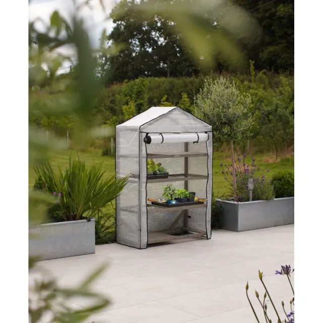 World Botanics VegTrug Wide Nursery kweekkas Natural 4-laags