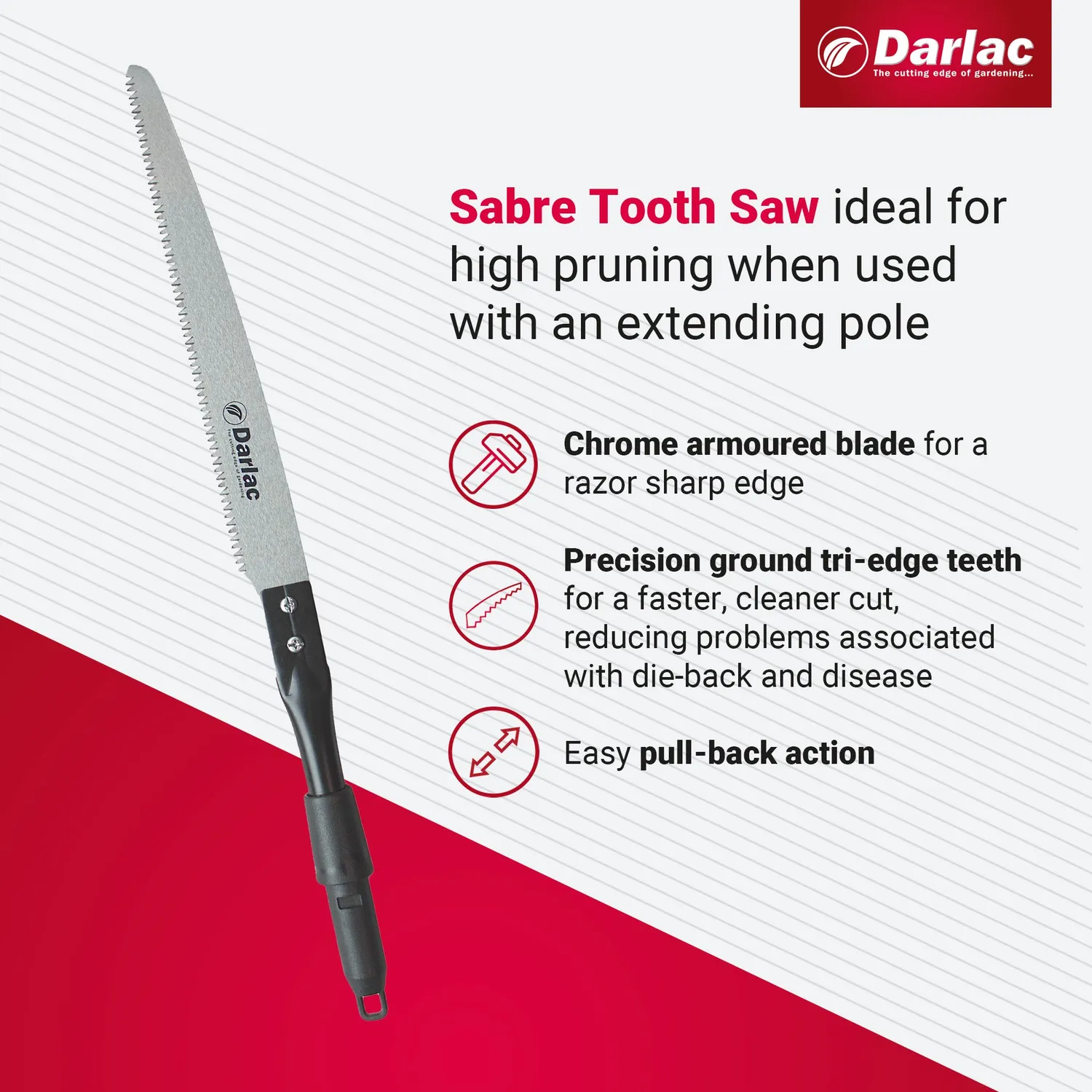 Darlac Swop Top Sabre Tooth zaagkop 150 mm