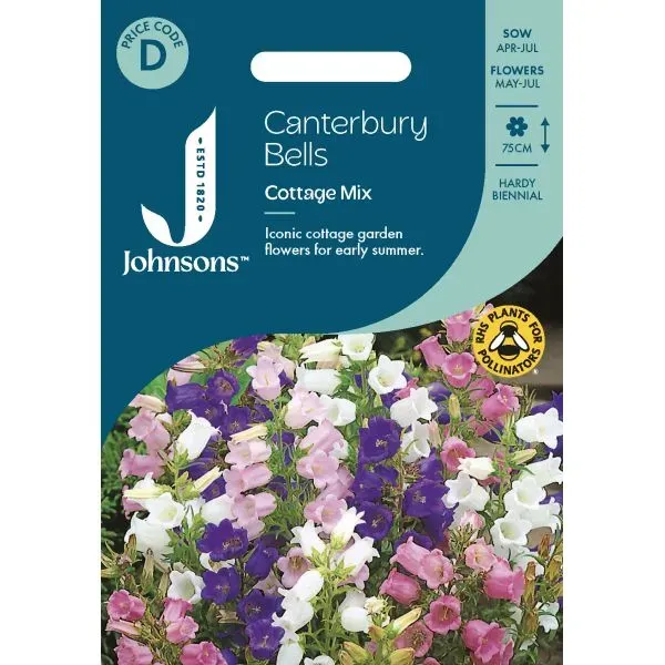 World Botanics Canterbury Bells Cottage Mix bloemzaden tweejarig