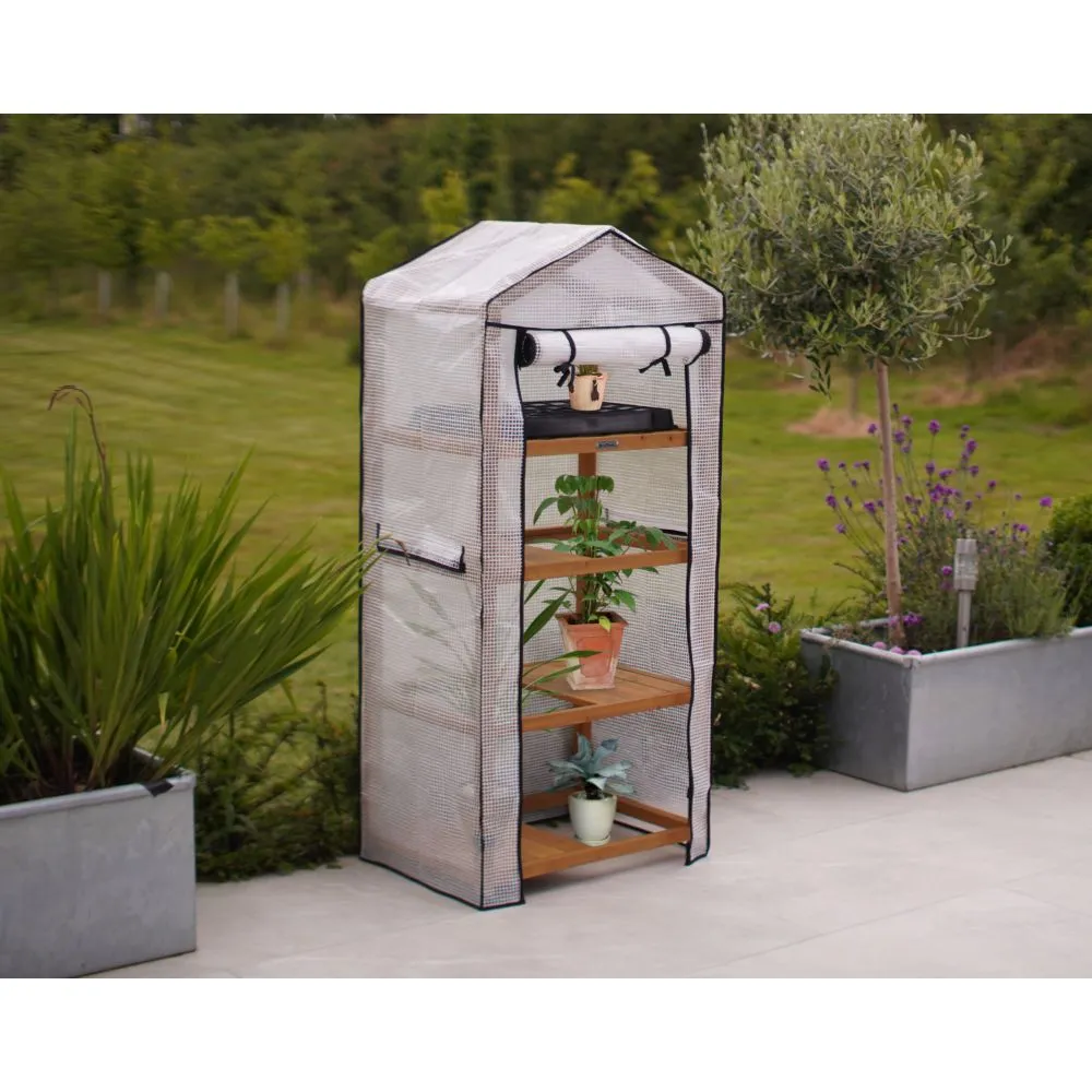 World Botanics VegTrug Nursery kweekkas naturel hout compact