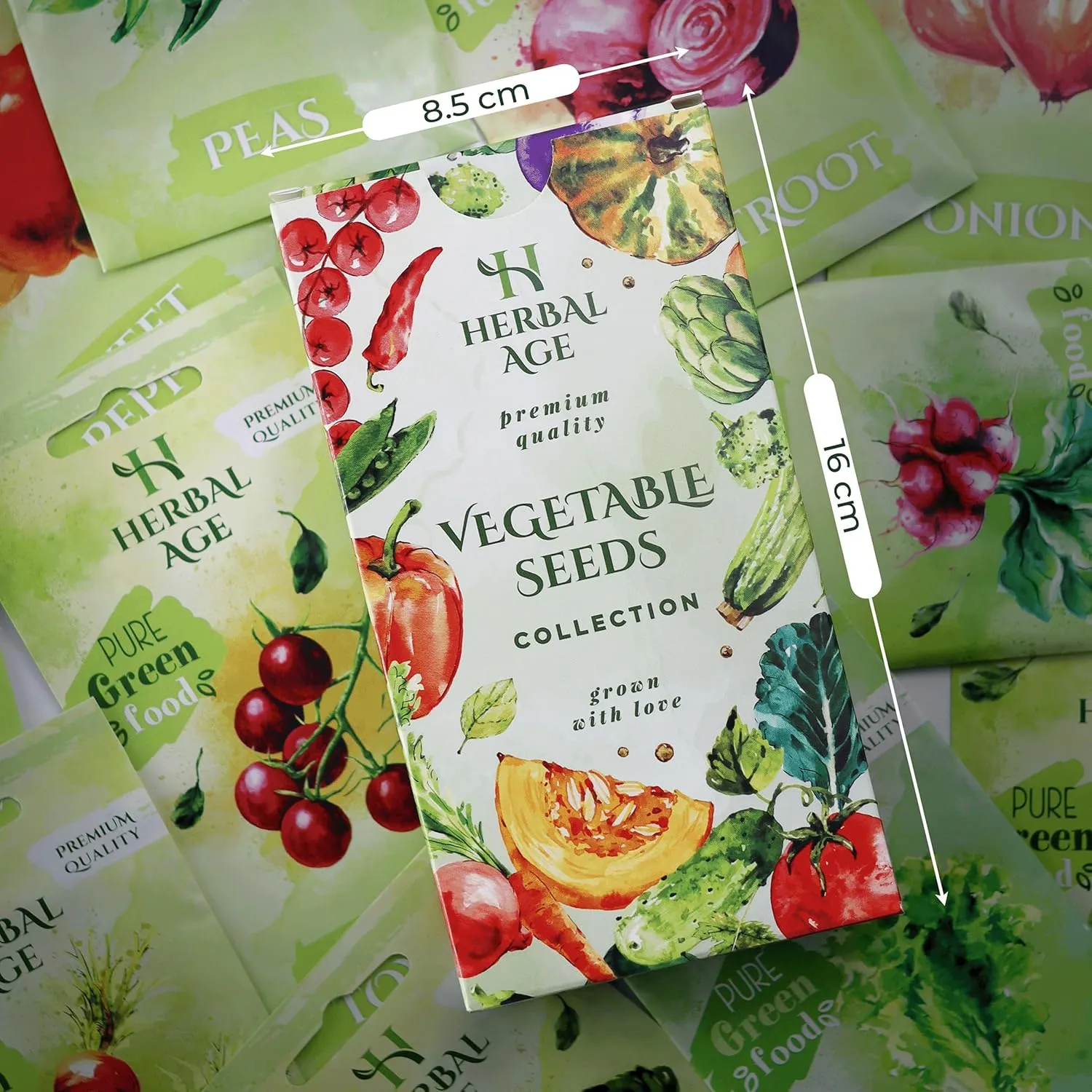 Herbal Age Moestuin Zaden Set 12 Soorten 5100+ Cadeau
