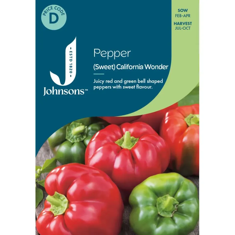 World Botanics California Wonder paprika paprikazaden