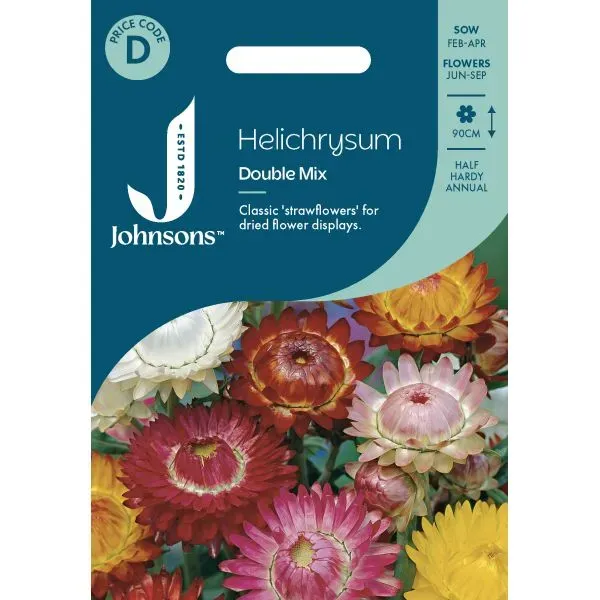 World Botanics Helichrysum Double Mix bloemzaden droogbloem