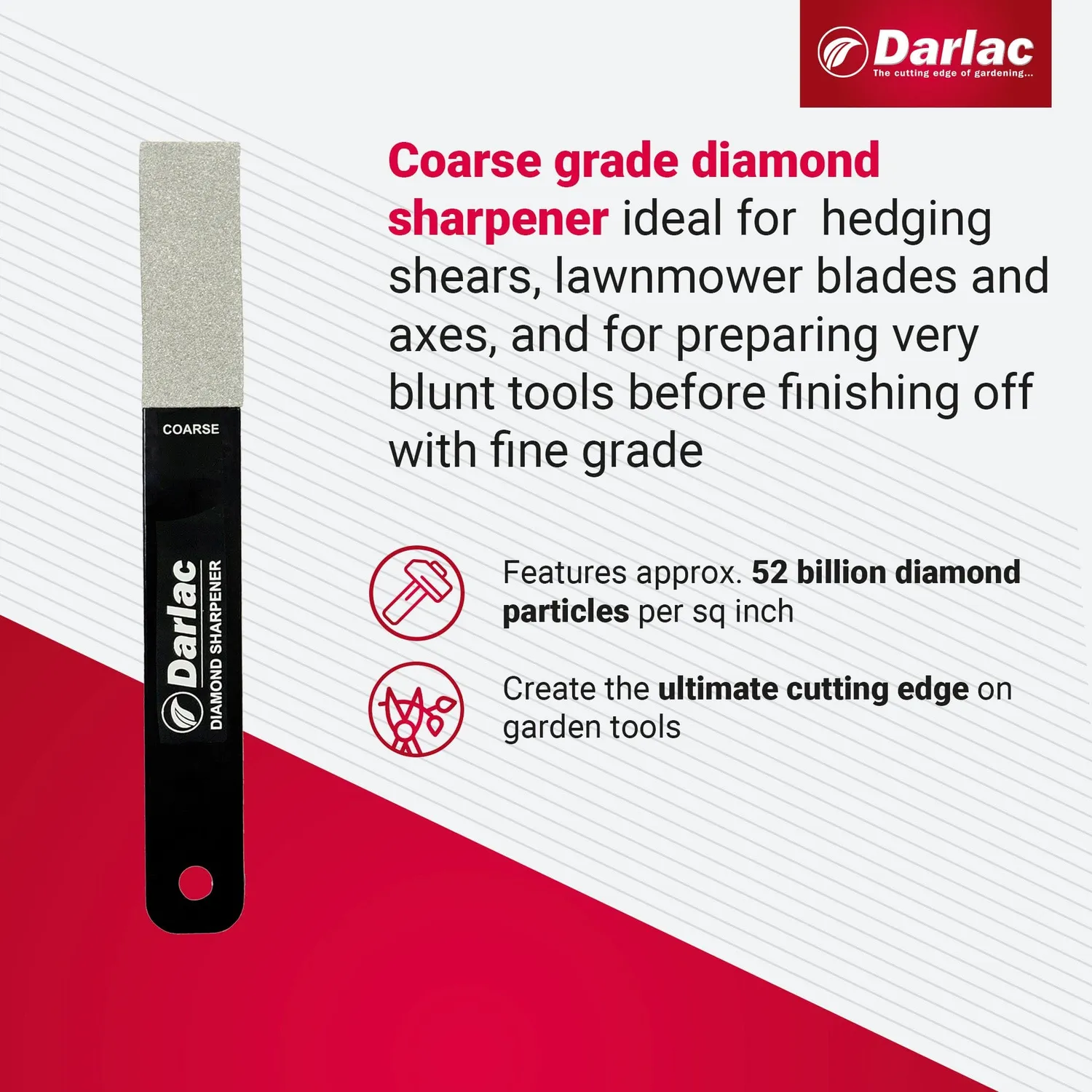 Darlac Diamond Sharpener tuinslijper grof 150mm