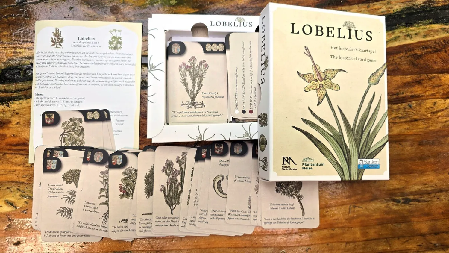 De Tuinen van MergenMetz Lobelius kaartspel plantenliefhebber
