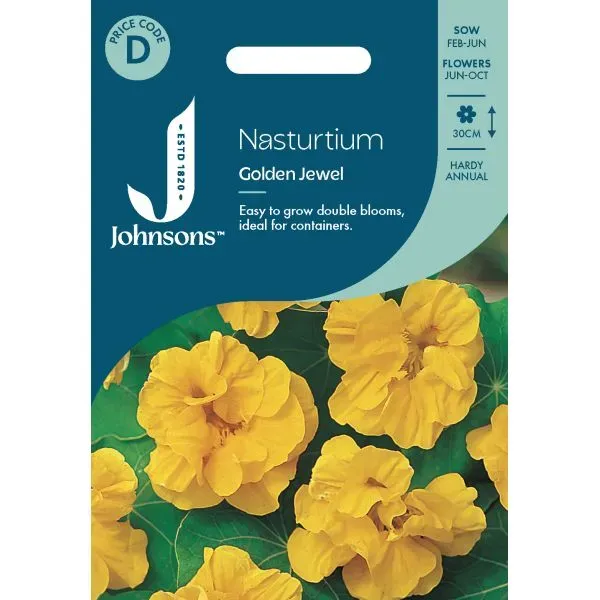 World Botanics Nasturtium Golden Jewel bloemzaden geel
