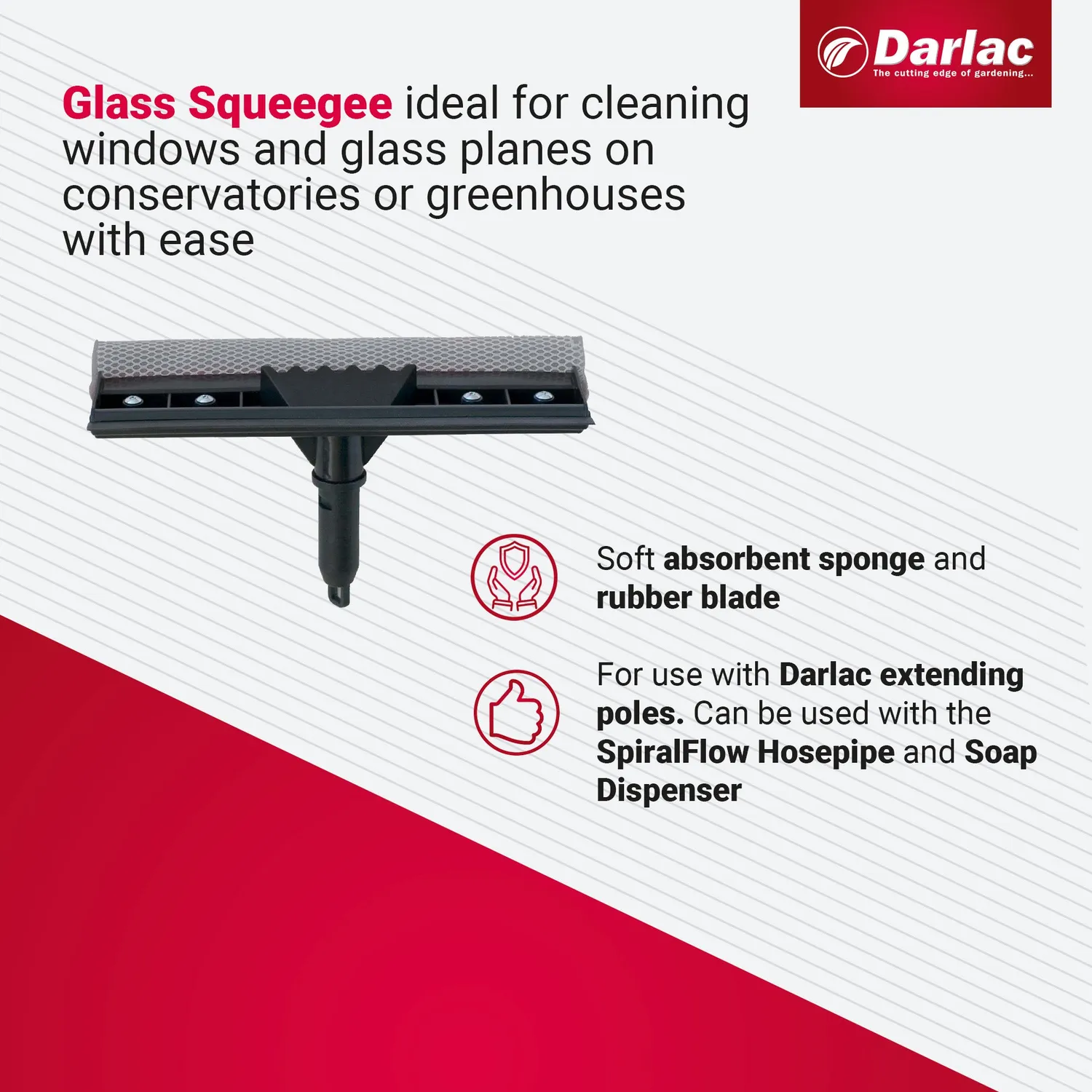 Darlac Swop Top glaswisser 25cm opzetstuk