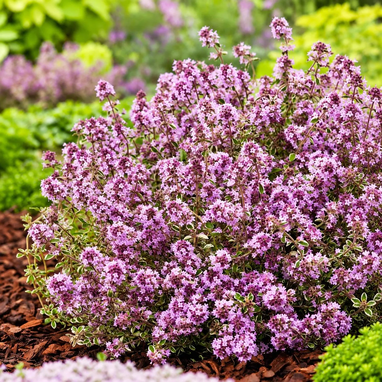 Johnsons Foxley tijm planten 3x 9cm pot